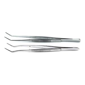 Pinces à coton dentaire (forceps Meriam) – Lot de 2 pièces, 16 cm – Pinces chirurgicales en acier inoxydable certifiées CE (OEM) - Product Image 1