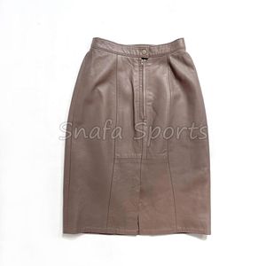 กระโปรงมินิทรงเอเข้ารูปเอวสูงสีน้ำเงินกรมท่าหนัง PU สุดฮอตเซ็กซี่ลำลองสำหรับผู้หญิง  กำลังฮิตในฤดูร้อนปี 2025 - Product Image 2