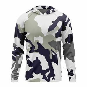 Sudadera con Capucha de Pesca para Hombre, Manga Larga, Protección Solar UPF 50, Impresión por Sublimación, Poliéster, Anti-UV - Product Image 1