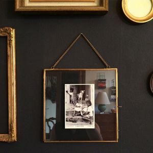 Home Decor Glass & Metal Hanging & Table <b>Top</b> Photo Frame for Wall Decoration, with 2 Sides Glass Customized Decorative Frames - Product Image 3
