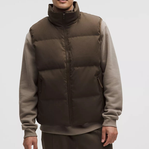 Chaleco Acolchado sin Mangas para Hombre, Ropa Exterior Informal de Otoño, Acolchado, Cálido, Ligero, Impermeable, Ecológico, con Cierre - Product Image 1