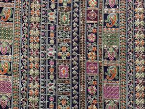 Wholesale 44 Inch Heavy Work <b>Embroidery</b> Fabric Luxury Stone Work Dress <b>Material</b> 55 Inch Panna Premium Quality Textile Factory - Product Image 5