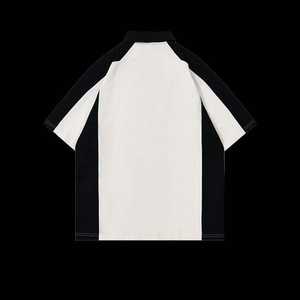 Camiseta Polo de Algodón 100% de 260 Gramos con Bloques de Color, Nueva Colección de Verano, Personalizada para Fabricantes de Ropa, con Cierre y Manga Corta para Hombre - Product Image 4