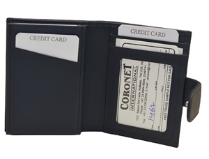 OEM Unisex Minimalist Genuine Leather RFID Wallet Custom <b>ID</b> Card <b>Holders</b> for Passport Credit Card Coins Multi-Function Fashion - Product Image 4