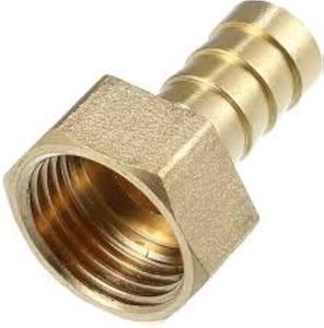 Adaptador de manguera con rosca hembra BSP de 1/2 pulgada x barra de latón de 5/16 pulgadas para mangueras de aire, gas y agua, adaptador hembra con barra para manguera AOL-052 - Product Image 2