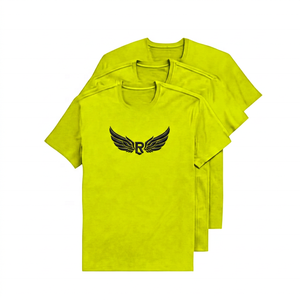 Camiseta de Manga Corta para Hombre, Cuello Redondo, 100% Algodón, Corte Regular, Estilo Casual, Tejido Jersey, Color Sólido - Product Image 3