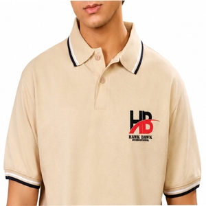 เสื้อโปโลชาย แต่งขอบตัดกัน ผ้าเนื้อนุ่ม สไตล์คลาสสิก ทรงพอดีตัว ระบายอากาศได้ดี เหมาะสำหรับใส่ทุกวัน - Product Image 4