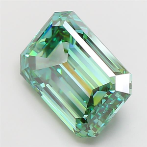 Diamante esmeralda de alta calidad cultivado en laboratorio, verde intenso, certificado por IGI, corte excelente, CVD, piedra suelta para la fabricación de joyería personalizada. - Product Image 6