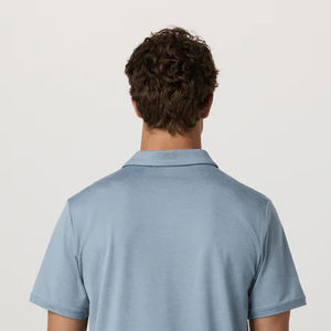 T-shirt pour homme à col rabattu, design uni, pour acheteurs en gros, service OEM, design avec logo personnalisé, prix avantageux pour les acheteurs - Product Image 5