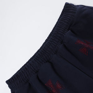 กางเกงขาสั้นผ้าแคนวาสทรงหลวมสำหรับผู้ชาย เอวยางยืด สีพื้น สไตล์ลำลอง ใส่เที่ยวฤดูร้อน สตรีทแวร์ - Product Image 2