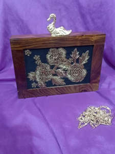 Wholesale Elegant Wooden Evening Clutch <b>Bag</b> Handmade Luxury Crafts Competitive Price Beach Handbag for Women - Product Image 6