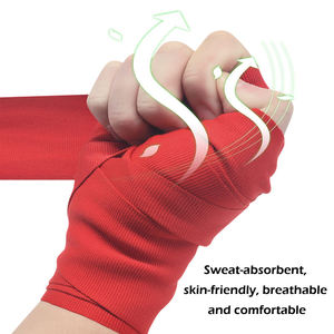 Vendas de boxeo premium con tela transpirable y cierre de gancho y bucle seguro para la muñeca. Cómodas para deportes de combate y kickboxing. - Product Image 5