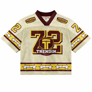 Camiseta Corta de Manga Corta con Estampado Personalizado al por Mayor, Unisex, Estilo Baloncesto, Ropa Urbana, Jersey de Fútbol, Malla Transpirable - Product Image 1