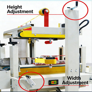 Máquina <span class=keywords><strong>de</strong></span> sellado <span class=keywords><strong>de</strong></span> cartón plegable con aletas automáticas JULY, sellador <span class=keywords><strong>de</strong></span> cinta <span class=keywords><strong>de</strong></span> caja <span class=keywords><strong>de</strong></span> altura ajustable - Product Image 4