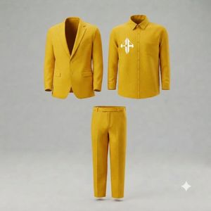 Pantalon de costume en velours pour homme, style italien, infroissable, respirant, avec fermeture boutonnée, design plat sur le devant, en viscose/polyester - Product Image 1