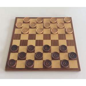 Tablero de Ajedrez Rústico de Madera, Objetos Decorativos con Estilo Rústico para Decoración del Hogar - Product Image 1