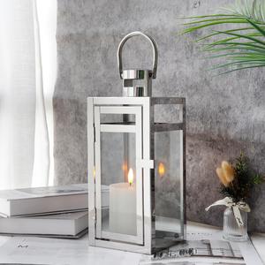 Luxury <b>Silver</b> Metal Candle <b>Lantern</b> Elegant Tabletop Decorative <b>Lantern</b> for Wedding Home Decor Party & Event Decor At Cheap Price - Product Image 5