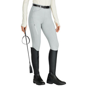 Pantalons d'équitation légers pour femmes, jodhpurs et culottes d'entraînement avec poches latérales et grip en silicone confortable - Product Image 1