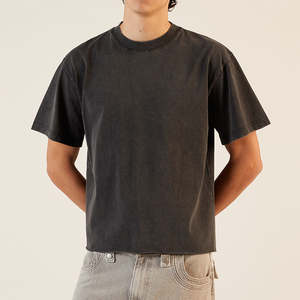 Camisetas de Hombre 100% Algodón Pakistaní de Secado Rápido, Diseño Casual con Letras, Impresión Personalizada en Serigrafía, Corte Holgado - Product Image 3