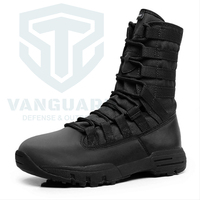 Bottes tactiques en cuir unisexe pour la vente en gros, chaussures de sécurité respirantes pour le travail, baskets de randonnée, bottes tactiques pour l'entraînement physique et les missions.