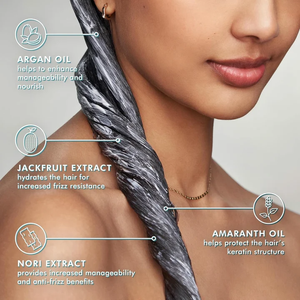 Après-shampoing anti-frisottis formule naturelle pour cheveux : lissage, hydratation, nutrition, bien-être du cuir chevelu, solution texturisante hydratante - Product Image 2