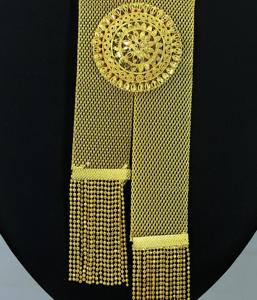 สร้อยคอพร้อมต่างหูชุดเครื่องประดับทองเหลืองแท้ UAE Dubai สร้อยคอดีไซน์ชุดเครื่องประดับ - Product Image 2