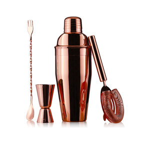 Deluxe Rose Gold Bartender <b>Kit</b> with Double Jigger and Bar Spoon for Home Bar & Parties - Product Image 5