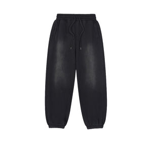 กางเกงวอร์มผู้ชายสไตล์วินเทจสีสันสดใส ผ้าผสม ย้อมสีแบบพิเศษ เอวกลาง ทรงตรง ปิดด้วยเชือกผูก น้ำหนักเบา แห้งเร็ว - Product Image 1