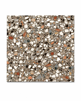 Carreaux de sol extérieurs en céramique terrazzo brillants modernes 600 x 600 mm, isolation thermique, garantie 5 ans, certifiés CE, pour salle, école, centre commercial