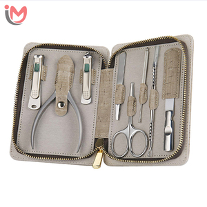 Top Quality 8 PCS <b>Manicure</b> Set Pedicure <b>Kit</b> Polish With Luxurious Travel Case for Men and Women OEM Wholesale - Product Image 1