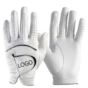 Guante de Golf de Cuero Genuino Blanco KATBROS INDUSTRIES, Transpirable, con Cierre de Velcro, Unisex, para Mano Derecha, Deportivo, SS-GG-091 - Product Image 2