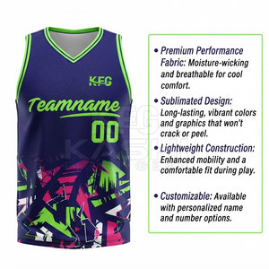 Venta Directa de Fábrica, Serie de Ropa Deportiva, Camiseta de Baloncesto para Hombre, Material Transpirable que Absorbe la Humedad, Cuello en V, Sin Mangas - Product Image 4