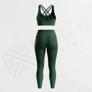 Conjunto de Yoga para Mujer, Sublimado con Estampado Tie Dye, Sexy, de Secado Rápido, Ropa Deportiva Activa, Transpirable, para Gimnasio y Entrenamiento - Product Image 2