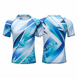 T-shirt de compression pour homme, coupe ajustée, séchage rapide, respirant, idéal pour la course, la gym, l'exercice et les activités sportives - Product Image 3