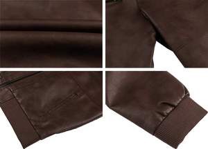 Nouvelle conception 2026 – Blouson d'hiver en cuir véritable pour homme – Fournisseur de blousons en cuir chauds de qualité supérieure - Product Image 5