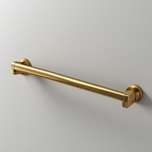 Porte-serviettes mural double barre de qualité supérieure, conçu pour les salles de bain modernes, offrant une construction durable et un design élégant et contemporain. - Product Image 1