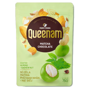 OEM/ODM Chocolate Drageado Venta Directa al por Mayor del Fabricante Snacks HALAL Caramelos 75G Nueces de Almendra y Anacardo Cubiertas de Chocolate Matcha - Product Image 1