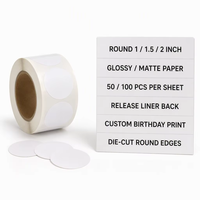 Étiquettes cadeaux d'anniversaire personnalisées, autocollants adhésifs en papier, étiquettes de scellage pour emballages cadeaux, cadeaux de fête