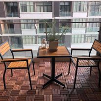 Livraison rapide de haute qualité 12-SLAT carrelage de terrasse en bois d'acacia chaud moderne lisse bas quantité minimale de commande Premium extérieur bois pas cher prix - Product Image 5