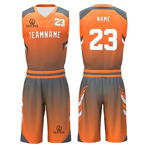Uniformes d'équipe de basketball sur mesure de qualité supérieure - Maillot à design sublimé avec short assorti - Product Image 1
