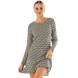 Mini vestido estampado para mujer, traje de verano de cintura alta - Product Image 3