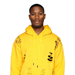 Sudadera con Capucha Personalizada de Alta Calidad para Hombre, Talla Grande, Estilo Urbano, Holgada, con Diseño Desgastado, 6XL, Felpa, Digital - Product Image 6