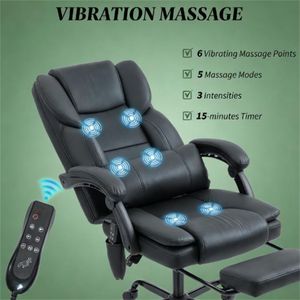 เก้าอี้สำนักงานสีดำสำหรับใช้งานคอมพิวเตอร์ - Product Image 2