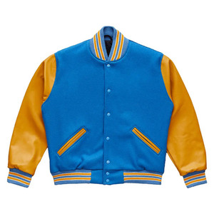 Fashionable Wool Varsity <b>Jacket</b> Soft Warm Breathable Embroidery Stylish for Casual Outfits Athletic Looks Cotton Filled Stripe - Product Image 1