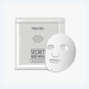 แผ่นมาส์กหน้าเกาหลี K-Beauty Cell By Cell Secret Nude Mask 5 แผ่น ผลิตในเกาหลี 23 กรัม บำรุงผิวหน้า - Product Image 6