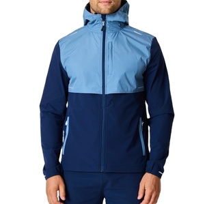 Conjunto de Chaqueta Cortavientos Informal de Invierno de Dos Piezas con Diseño de Color Combinado, Fabricación Personalizada, Cierre de Cremallera, Secado Rápido, Poliéster y Algodón, Chándal para Hombre - Product Image 4