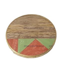 Meilleure vente 2024 sous-verres en bois boissons sous-verre en bois maison cuisine décoration décor luxe salle à manger sous-verres pour boissons - Product Image 1