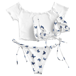 Traje de Baño Bikini para Mujer, Conjunto de Dos Piezas, Color Sólido, Sexy, Disponible al por Mayor, Nuevo Diseño Personalizado, Bra y Panty Sensuales para Mujer - Product Image 6