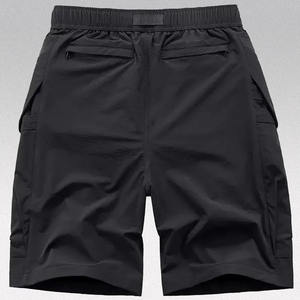 Shorts cargo pour homme en tissu personnalisable, de bonne qualité, motif uni, 100% coton, multi-poches. - Product Image 2
