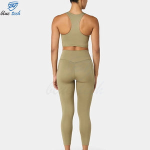 Women Fitness Yoga Set Activewear Sports <b>Bra</b> and High Waist Leggings Gym Clothing Custom Logo & Design OEM Service - Product Image 2